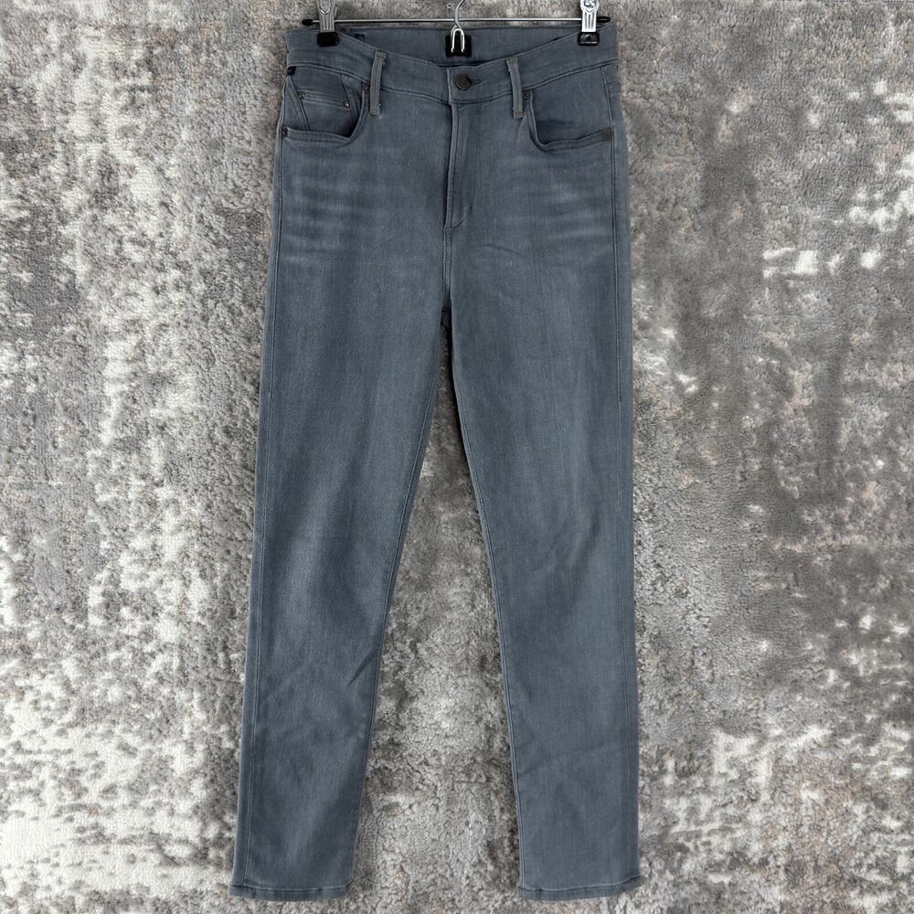 Citizens Of Humanity Size 28 Rocket‎ Crop High Rise Skinny Jeans Gray Button Zip